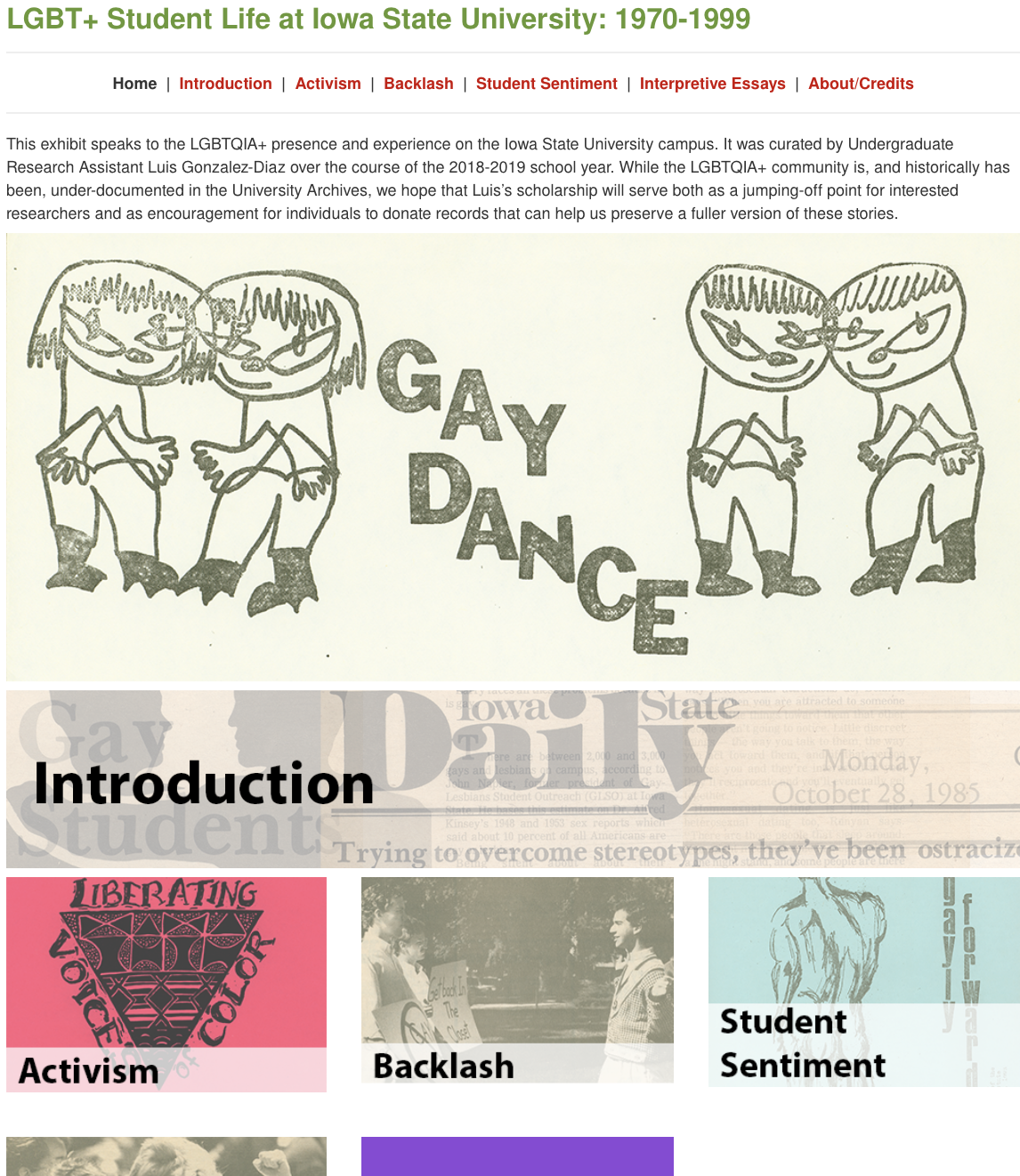 LGBT+ Student Life at Iowa State University: 1970-1999