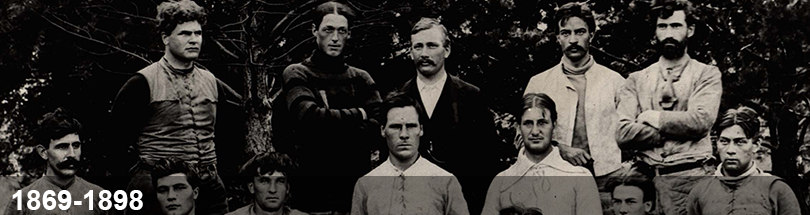 image of 1895 football team with Tom Rice highlighted