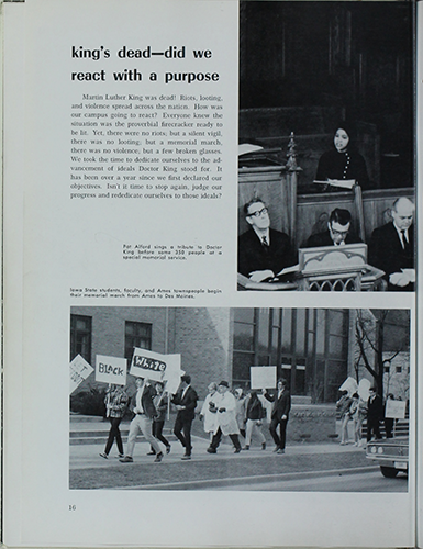 Image of 1969 Bomb yearbook page 16
