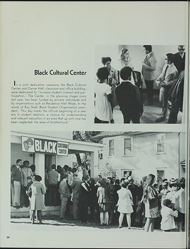 Image of 1971 Bomb yearbook page 54