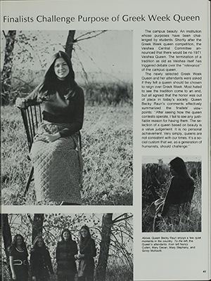 Image of 1972 Bomb Yearbook page 41