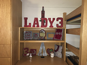 gifts received when a "sister" is initiated into the LTA sorority by other members of the sorority, many handcrafted