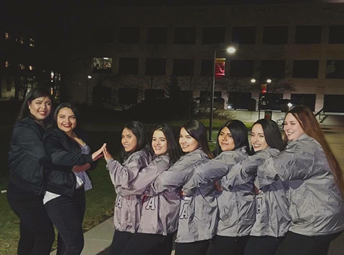 eight "line sister" women who joined LTA at the same time