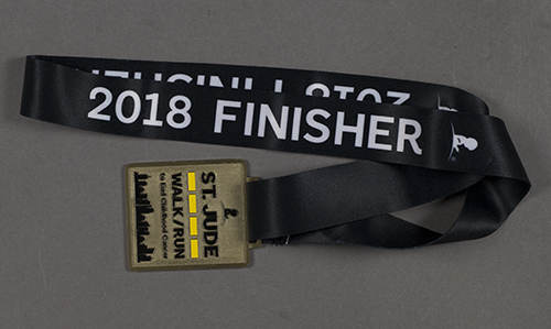 St Jude 2018 Finisher Philantropy Walk/Run Medal