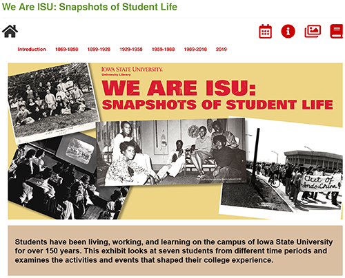 We Are ISU: Snapshots of Student Life Online Exhibit